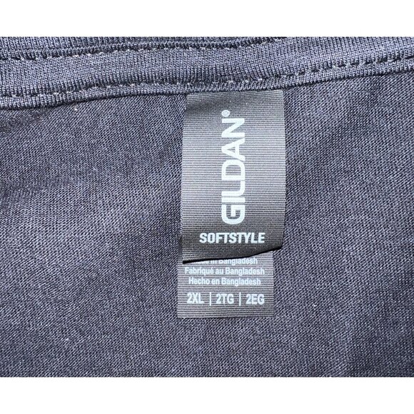 Gildan Softstyle Lies Parody T-Shirt 2XL Black 100% Cotton Graphic Tee Unisex - Picture 2 of 2